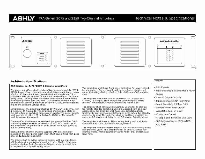 Ashly Stereo Amplifier TRA-2075-page_pdf